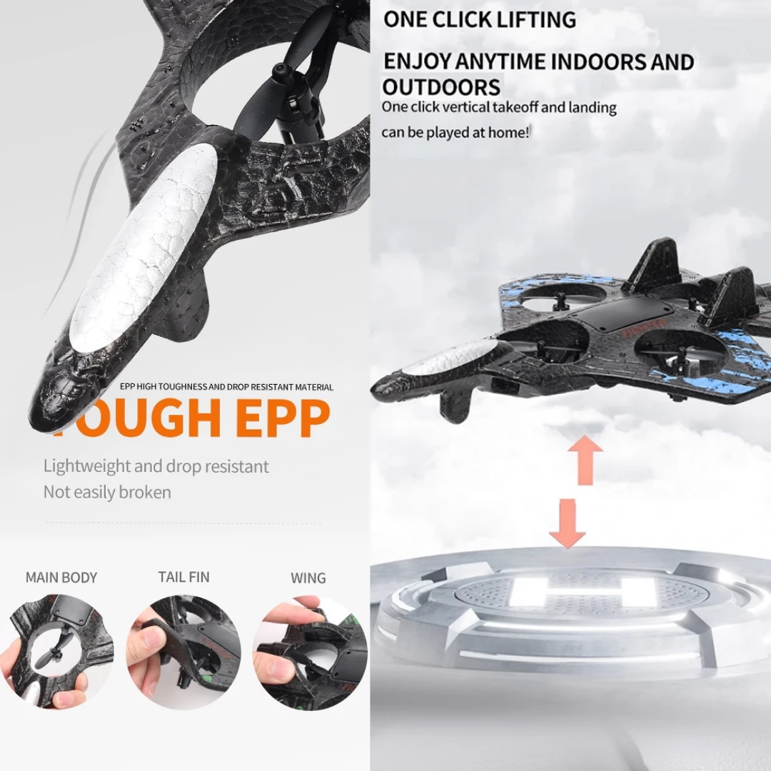 Quad-Axis ™ Jet Fighter RC Aircraft