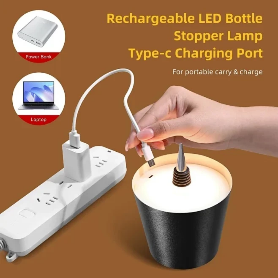 Golden Light Bottle Lamp™